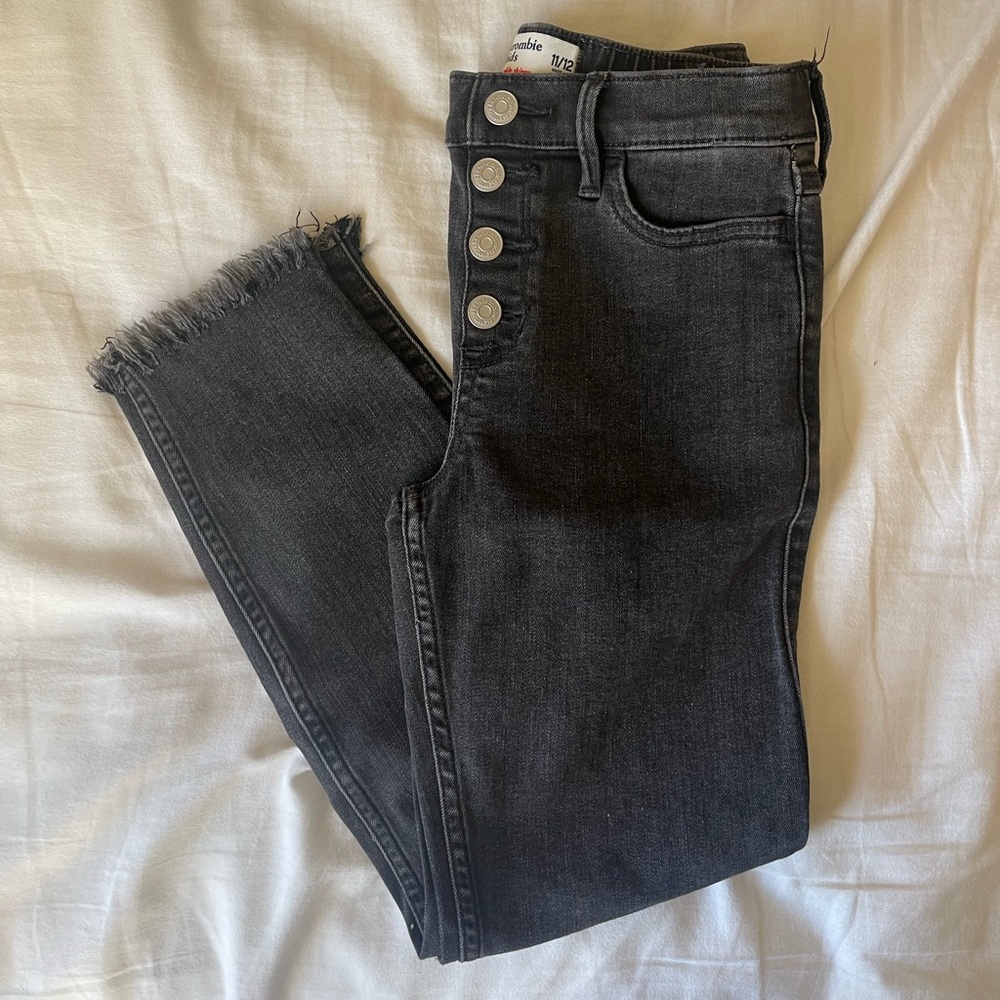 abercrombie kids black jeans